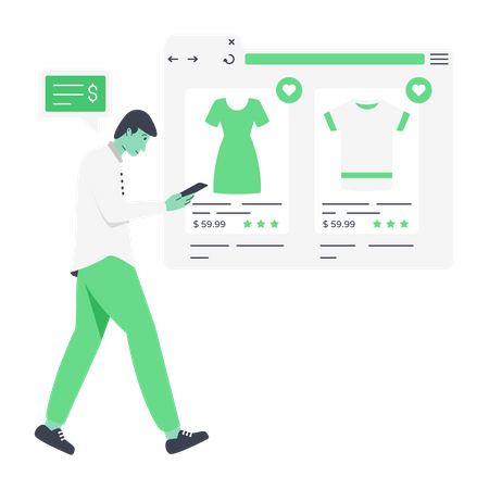 Ecommerce  Illustration