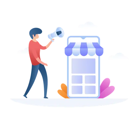 Ecommerce Marketing  Illustration