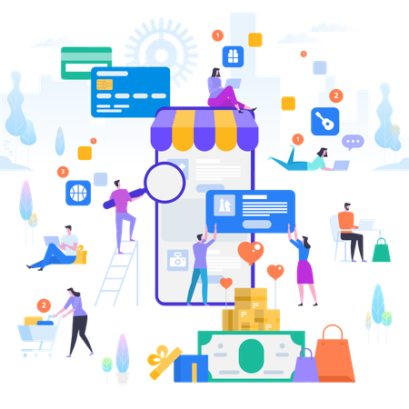 Ecommerce Sales  Illustration