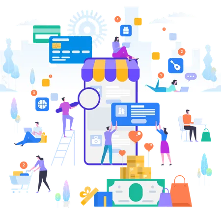 Ecommerce Sales  Illustration