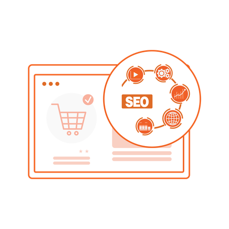 Ecommerce seo strategy  Illustration