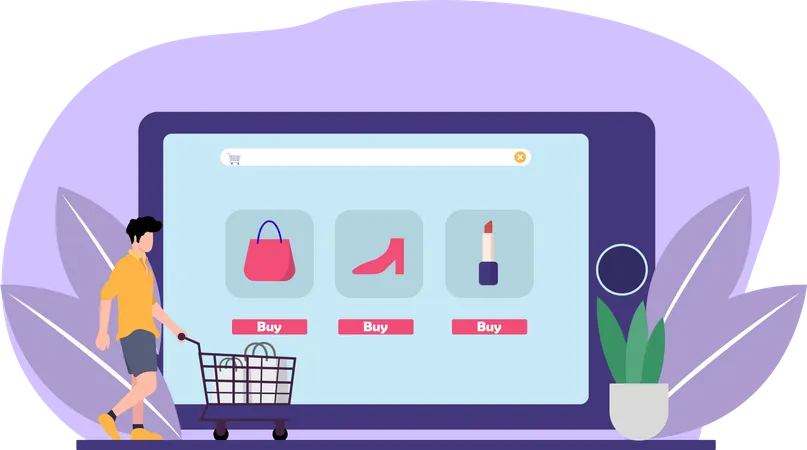 Ecommerce Service  Illustration