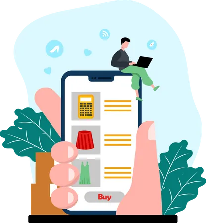 Ecommerce Service  Illustration