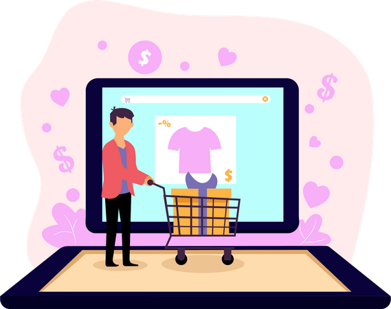 Ecommerce Service  Illustration