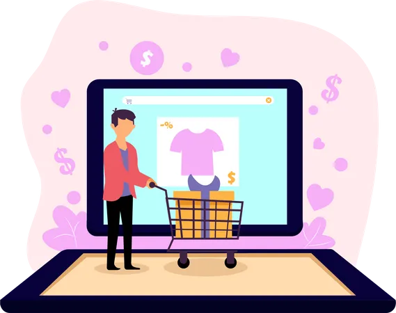 Ecommerce Service  Illustration