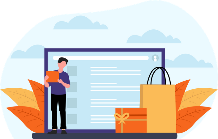 Ecommerce Service  Illustration