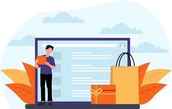 Ecommerce Service  Illustration