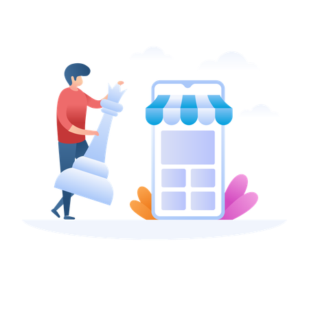 Ecommerce Strategy  Illustration