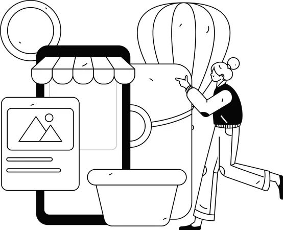 Ecommerce voucher  Illustration