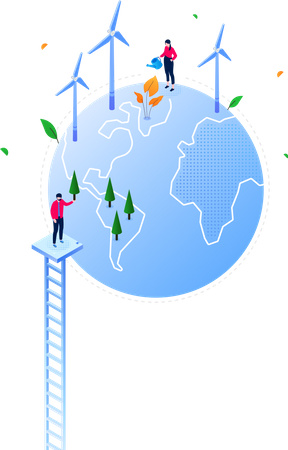 Economia de energia  Ilustração