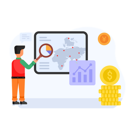 Economia global  Ilustração