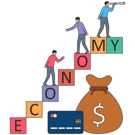 Economic Stability and risk or trust  Illustration