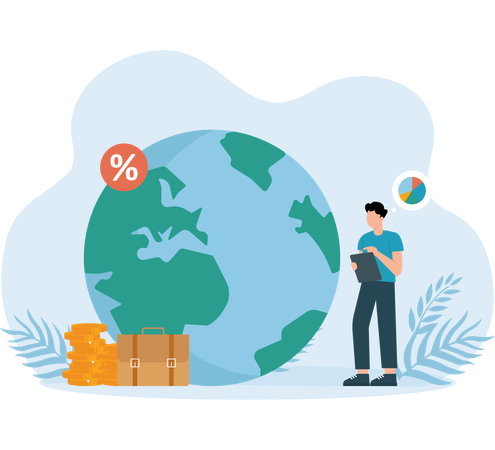 Économie mondiale  Illustration