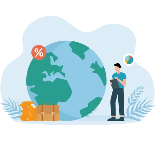 Économie mondiale  Illustration