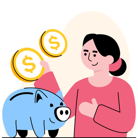 Économies d'argent  Illustration