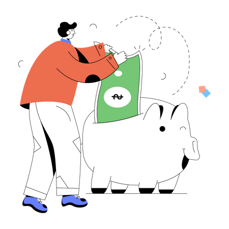 Économies d'argent  Illustration