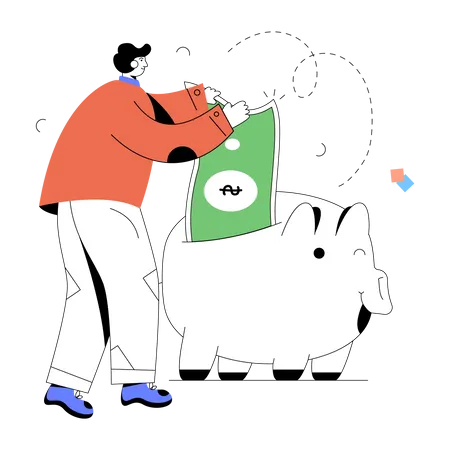 Économies d'argent  Illustration