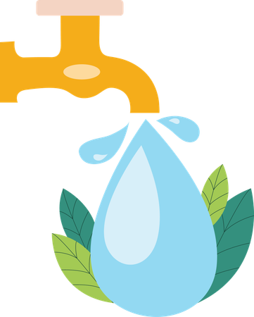 Économiser l'eau  Illustration