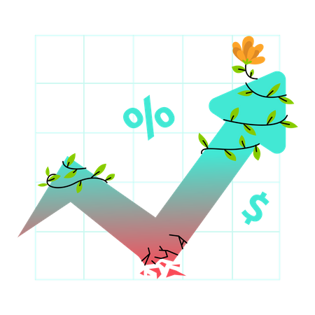 Economy fluctuation  Illustration