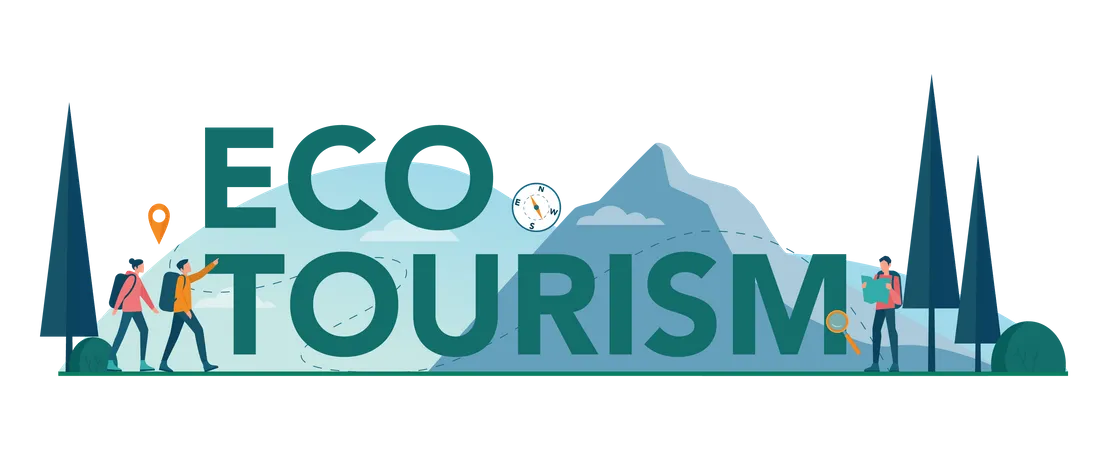 Turismo ecológico  Ilustración