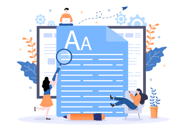 Écriture de blog  Illustration