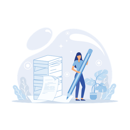 Écrivaine  Illustration