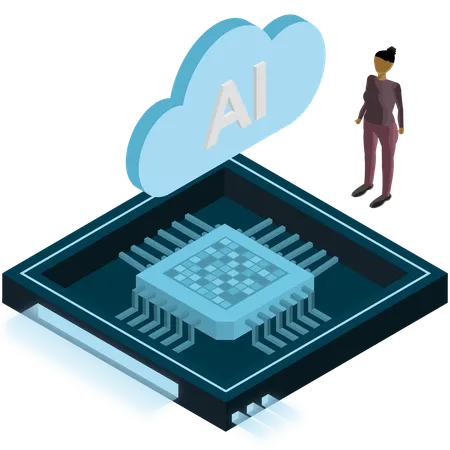 Edge-Computing-Chip  Illustration