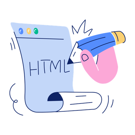 Edição de HTML  Ilustração