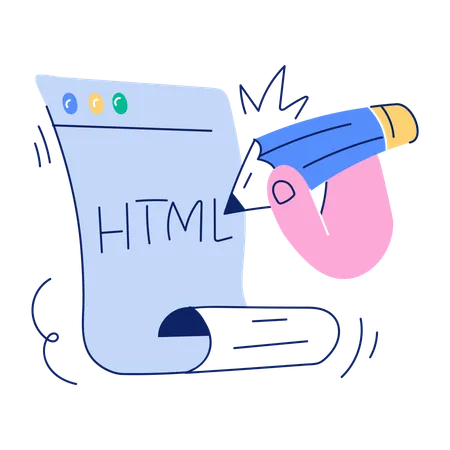 Edição de HTML  Ilustração