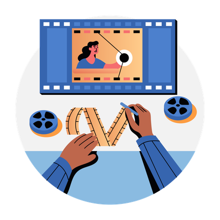 Edición de película  Ilustración