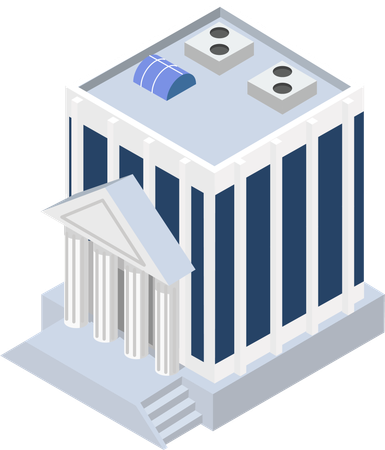 Edificio del banco  Ilustración