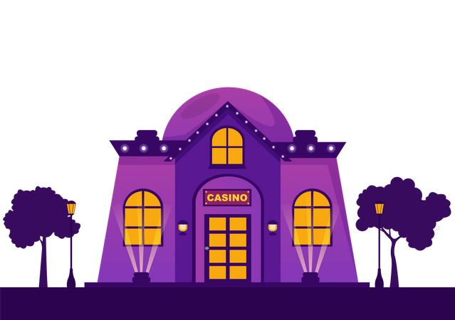 Edificio de casino  Ilustración
