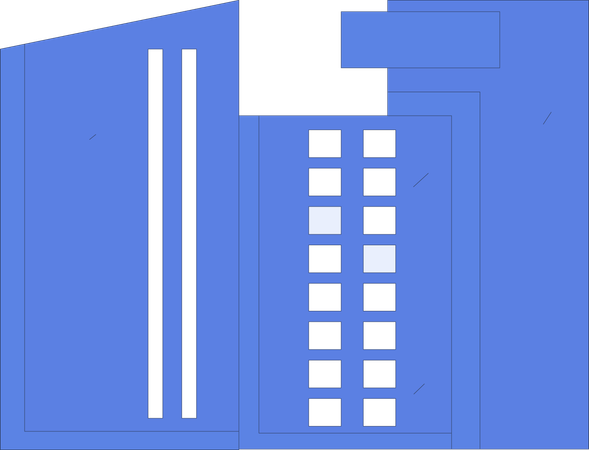 Edificio de oficinas  Ilustración