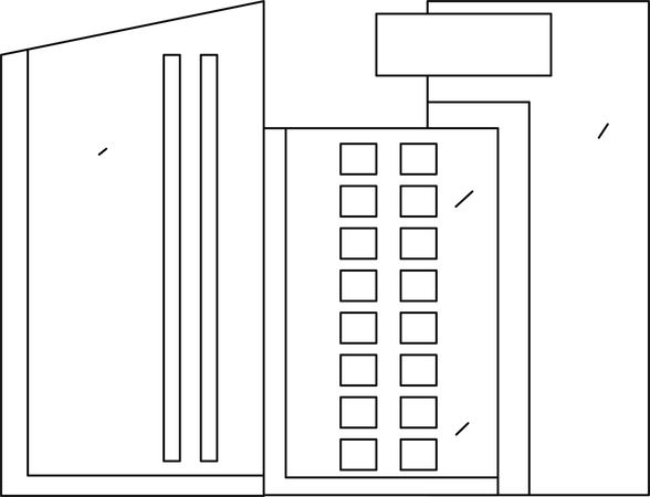 Edificio de oficinas  Ilustración