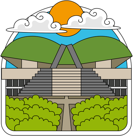 Edifício do parlamento da indonésia  Ilustração