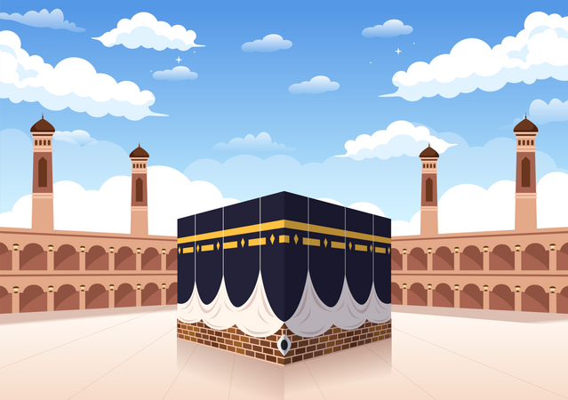 Edificio del hajj  Ilustración