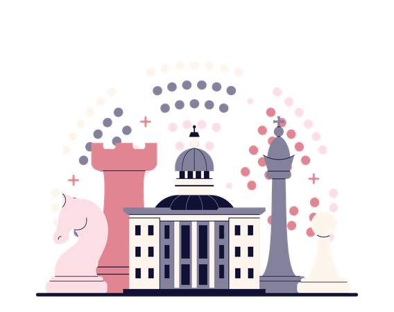 Edificio politico  Ilustración
