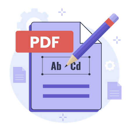 Edit Pdf file  Illustration