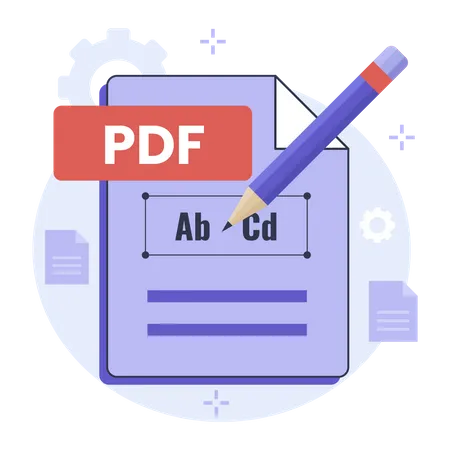 Edit Pdf file  Illustration