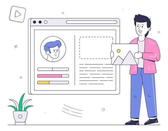 Editer le profil  Illustration