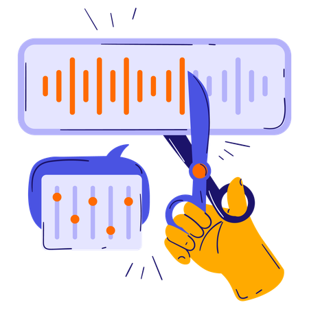 Editing Podcast  Illustration