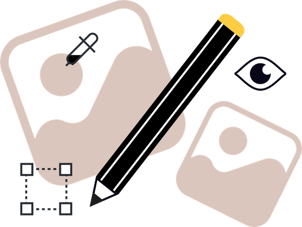 Editor de fotos  Ilustración