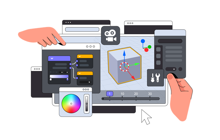 Editor Program interface  Illustration