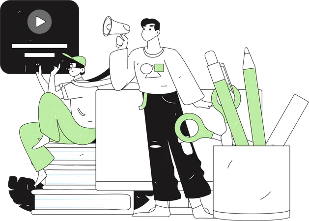 Meta de educação  Ilustração