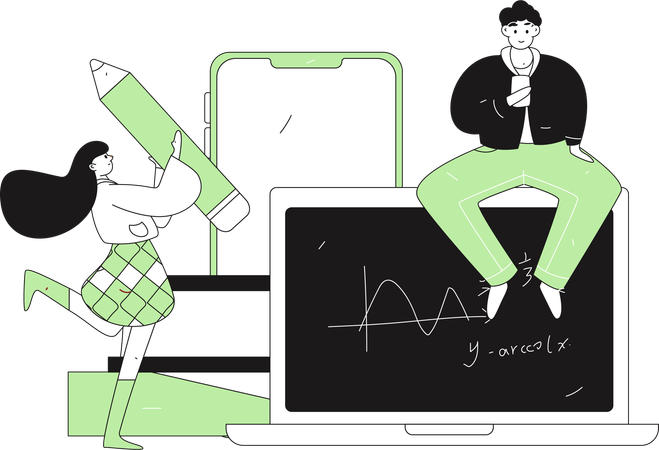 Meta de educação  Ilustração