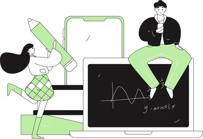 Meta de educação  Ilustração