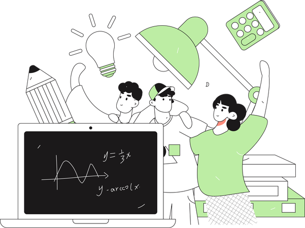 Meta de educação  Ilustração