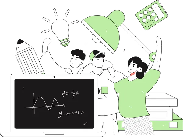 Meta de educação  Ilustração