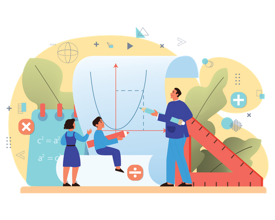Educação matemática  Ilustração