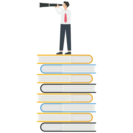 Educação para ajudar no avanço na carreira  Ilustração